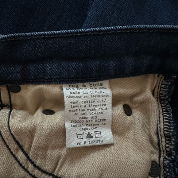 rag & bone Indigo Capri Denim Jean Size 29 - Picture 9 of 9